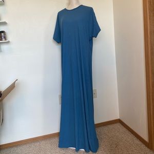 LuLaRoe Maria 3XL Blue Ribbed